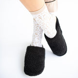 Fuzzy Slippers | Black