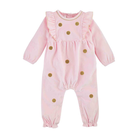 Gold Dot Pink One Piece