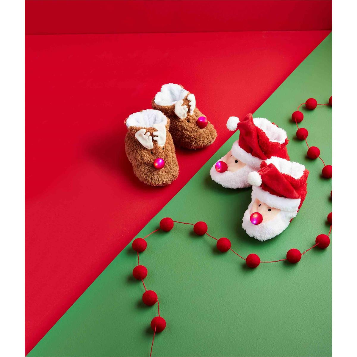Christmas Light-Up Slippers