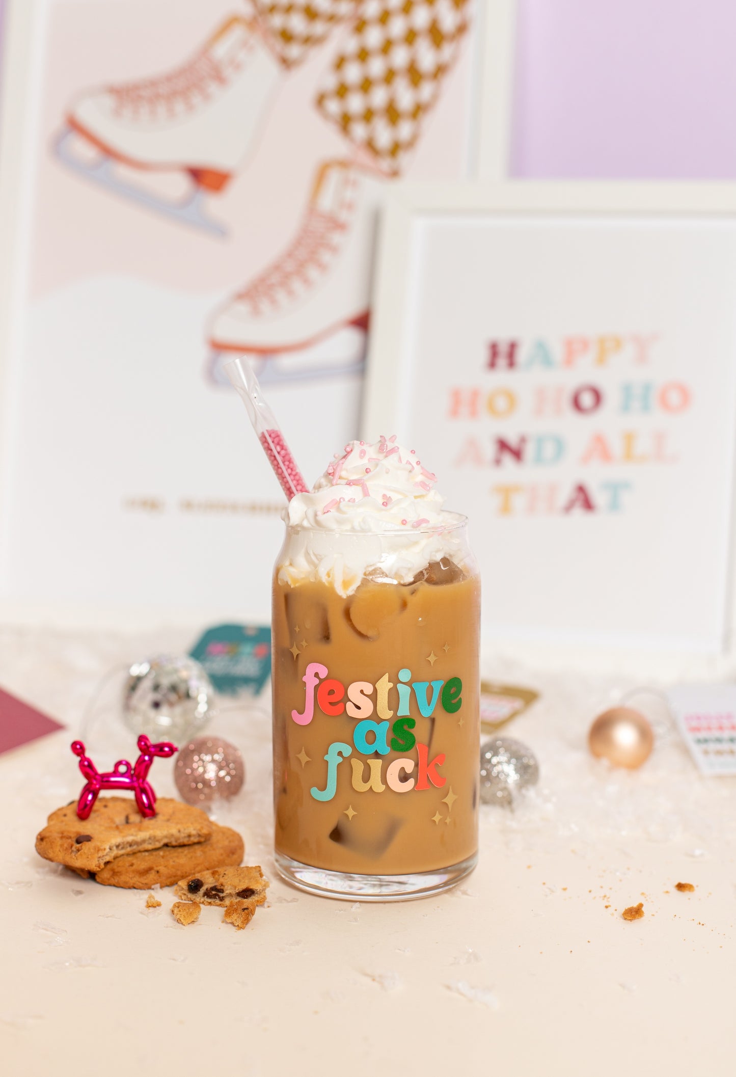 Can Glass Tumbler | Festive As F*ck