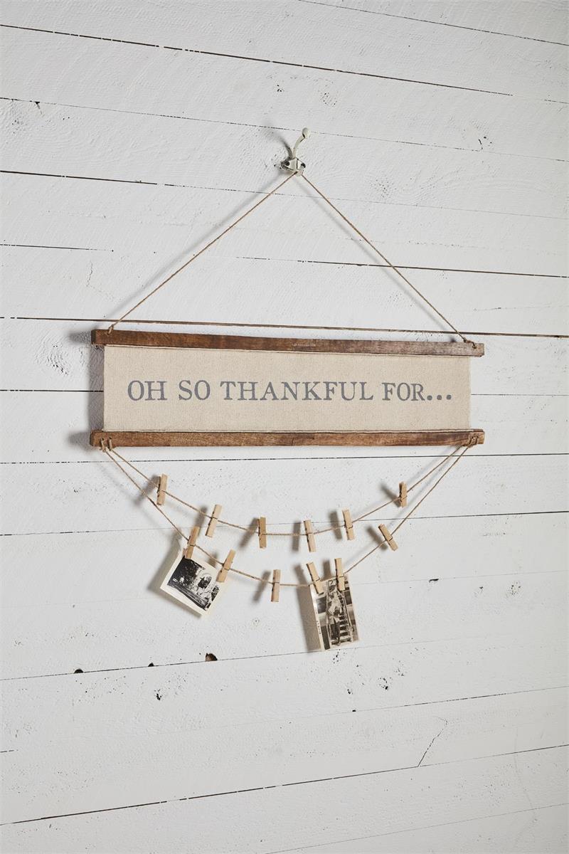 Thankful/Holiday Photo Card Holder