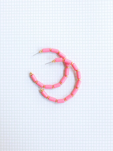 Cara Earrings | Pink