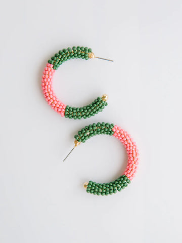 Staci Earrings | Pink Forest