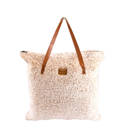 Sherpa Blanket Tote | Taupe