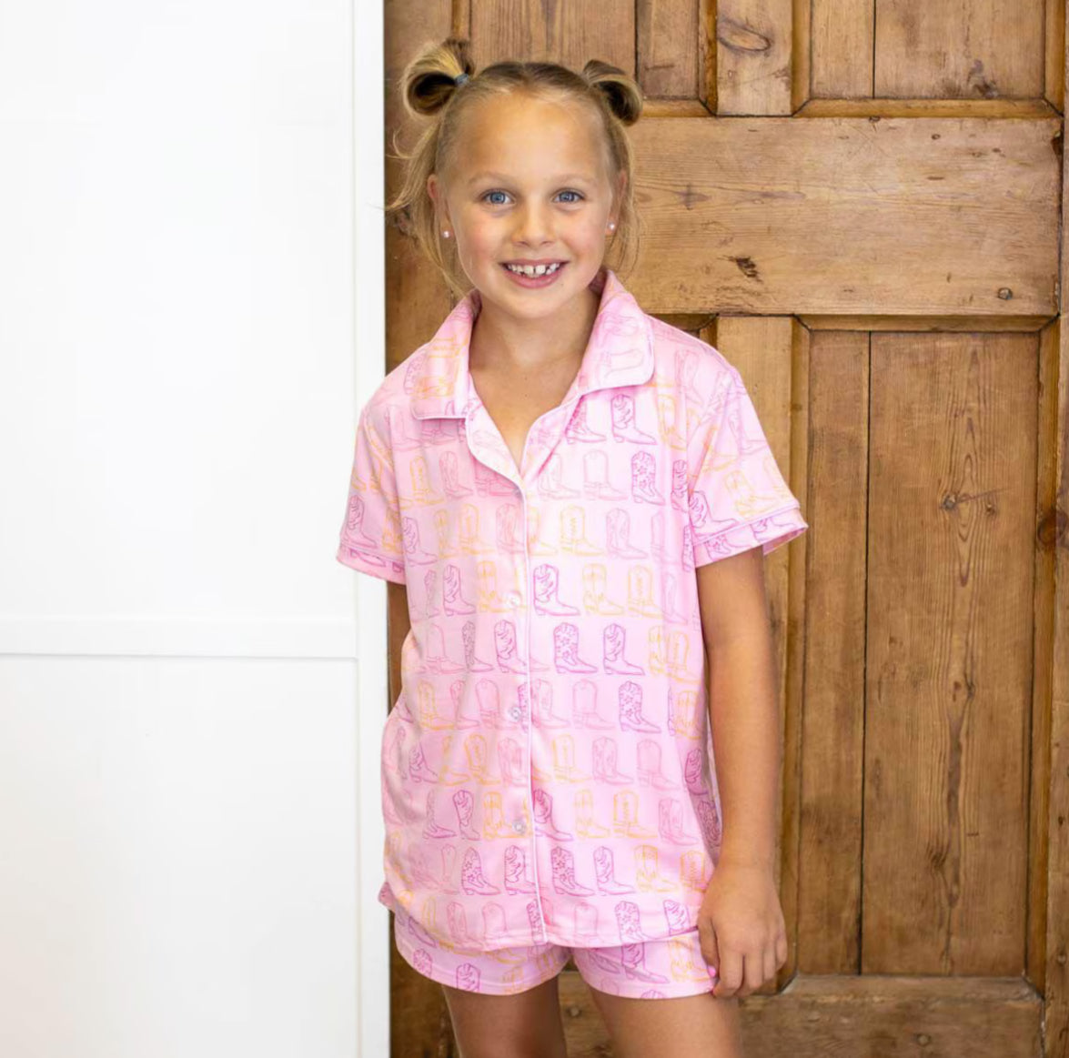 Kid’s Cowgirl Walk PJ Set