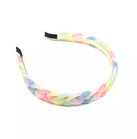 Glam Pastel Chain Headband