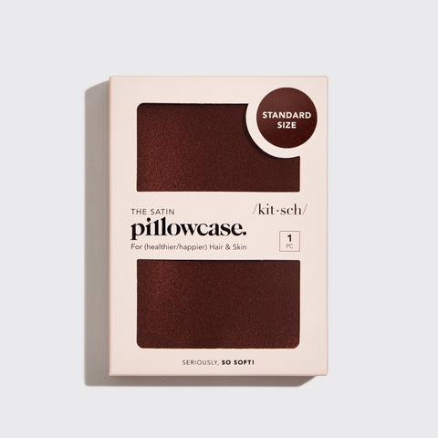Satin Pillowcase | Chocolate