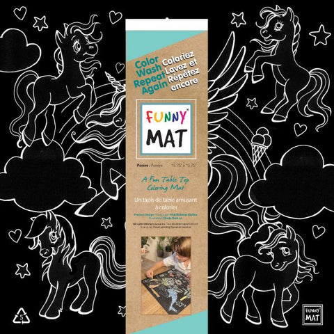 Funny Board | Ponies Blackboard Mat