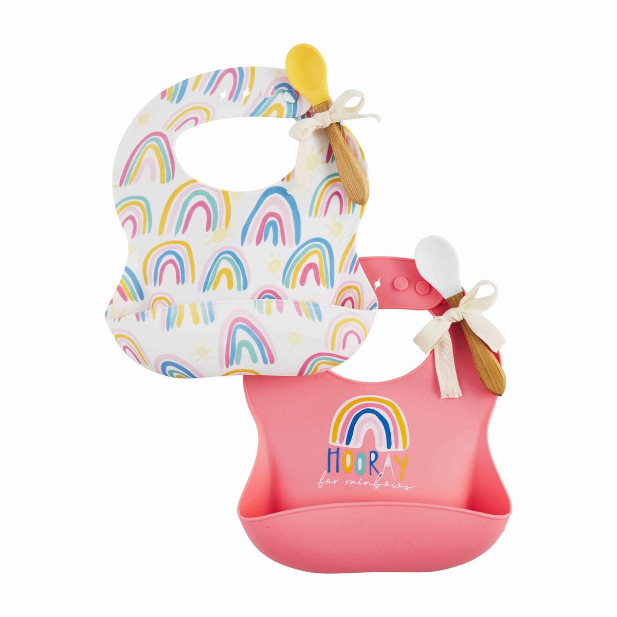 Rainbow Bib & Spoon Set