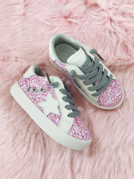 Pink discount star sneakers