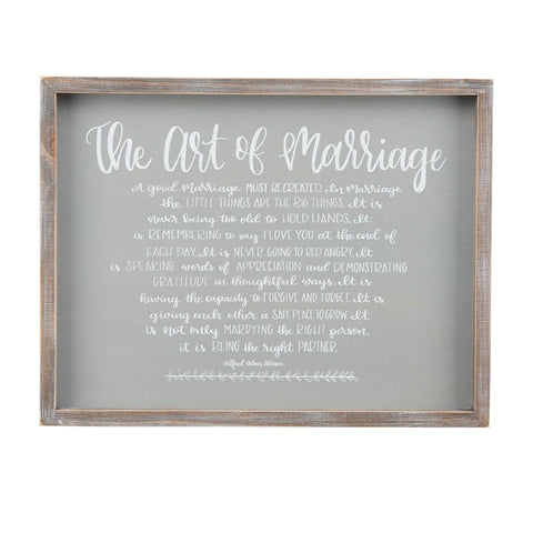 Art of Marriage Framed Board