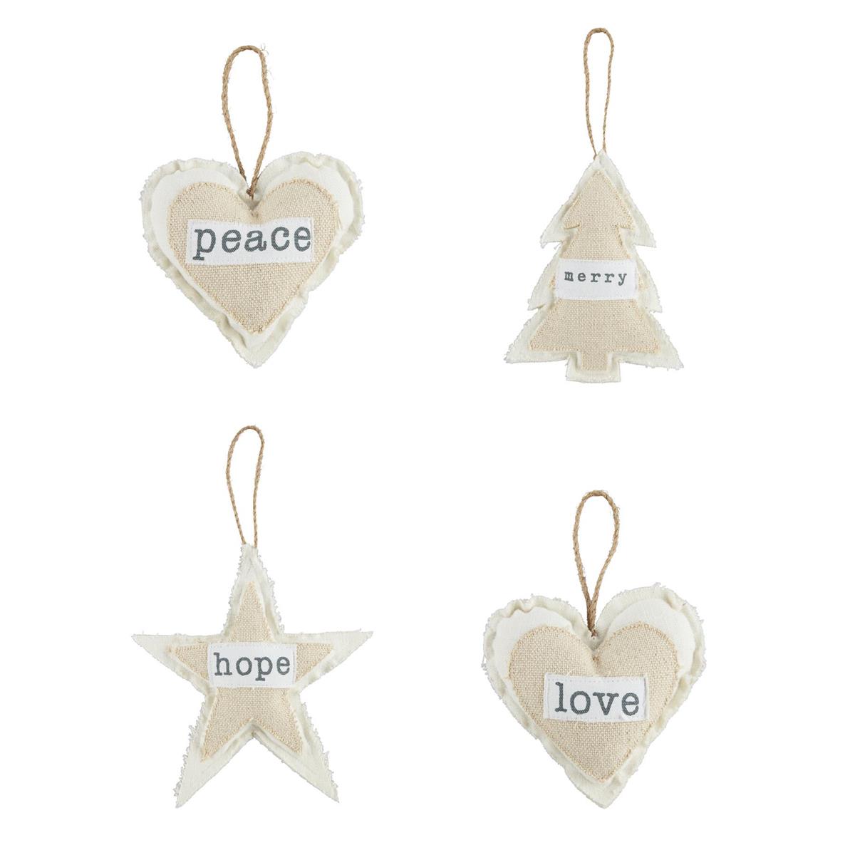 White Plush Ornament