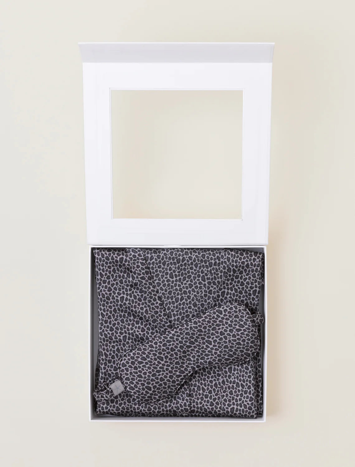 Washed Satin Eye Mask PJ Set | Dove Gray