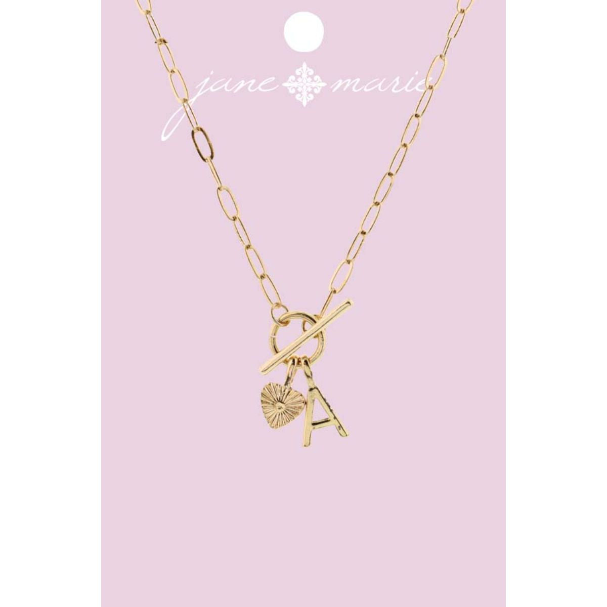 Heart Initial Necklace