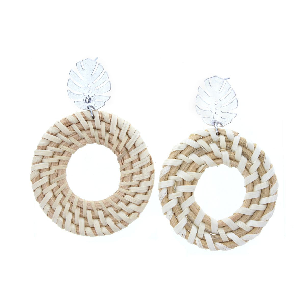 Silver Palms Earrings