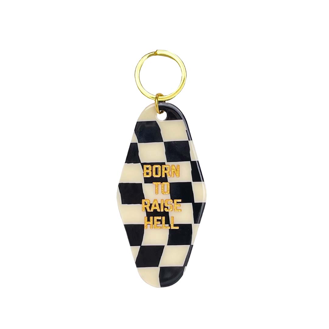 Born to Raise Hell Motel Keytag
