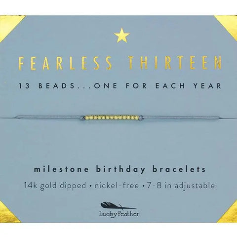 Milestone Birthday Bracelet | Thirteen