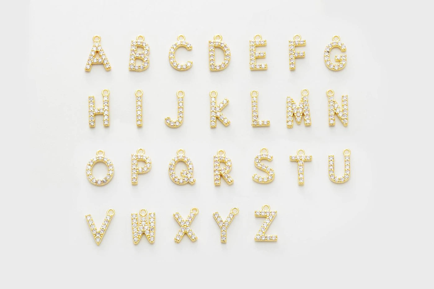 Gold Shimmer Letter Necklace