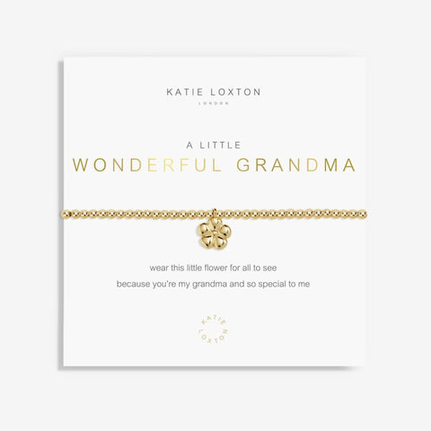 A Little Wonderful Grandma Bracelet | Gold