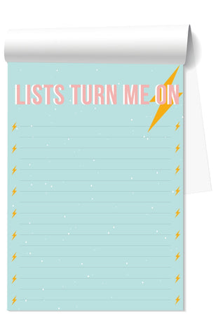 Lists Turn Me On Notepad