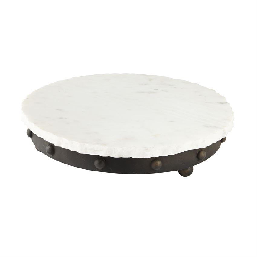 Marble Iron Lazy Susan