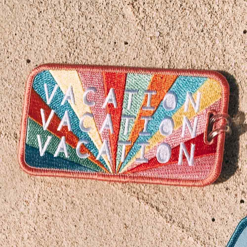 Vacation Rainbow Repeat | Luggage Tag