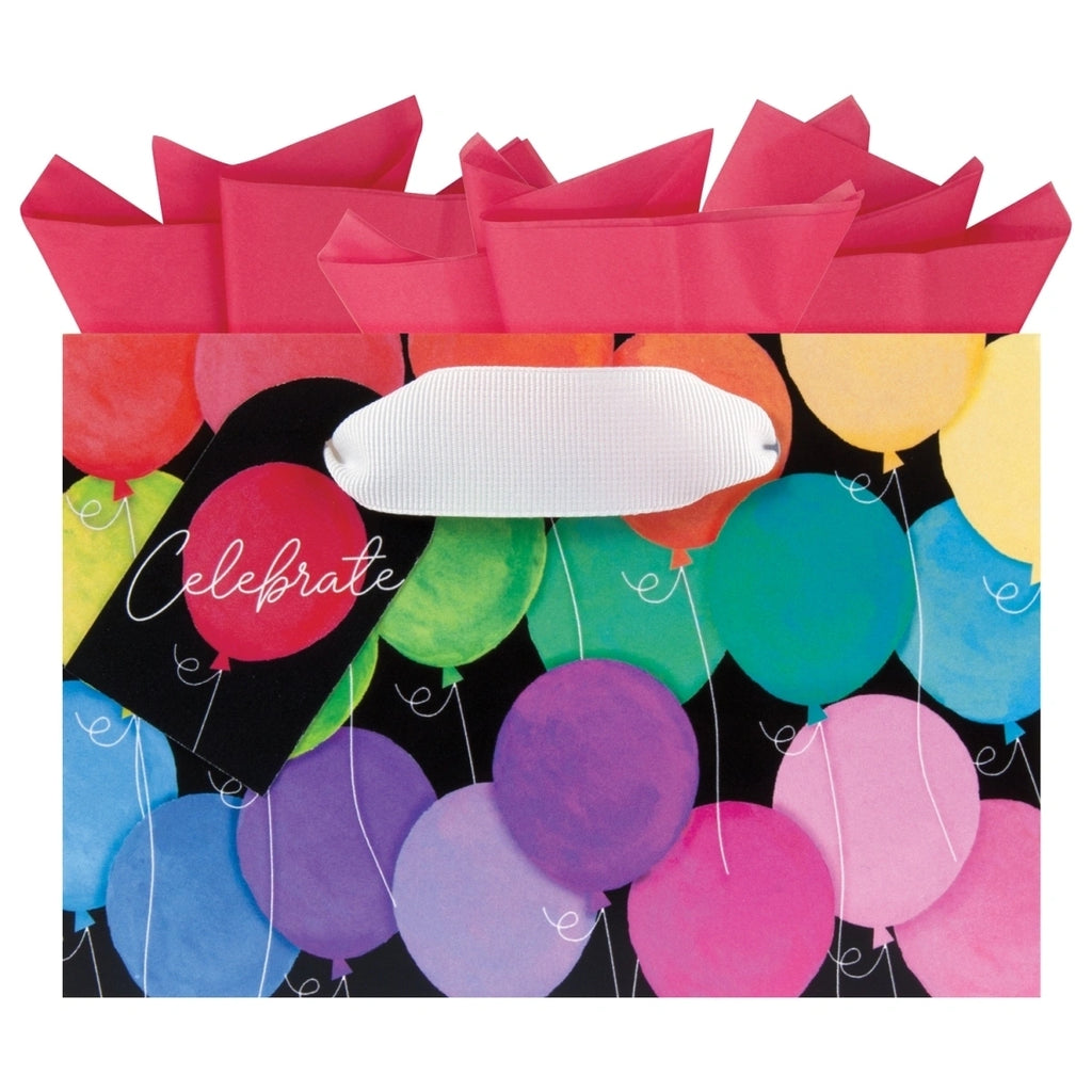 Rainbow Balloons Petite Gift Bag
