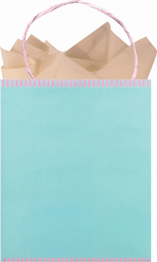 Mint | Two-Tone Kraft Tote