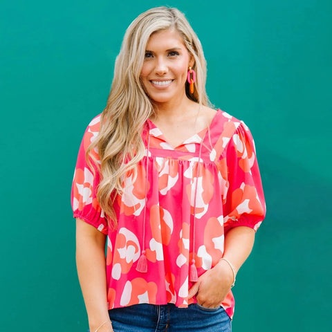 Penny Top | Spot On Pink