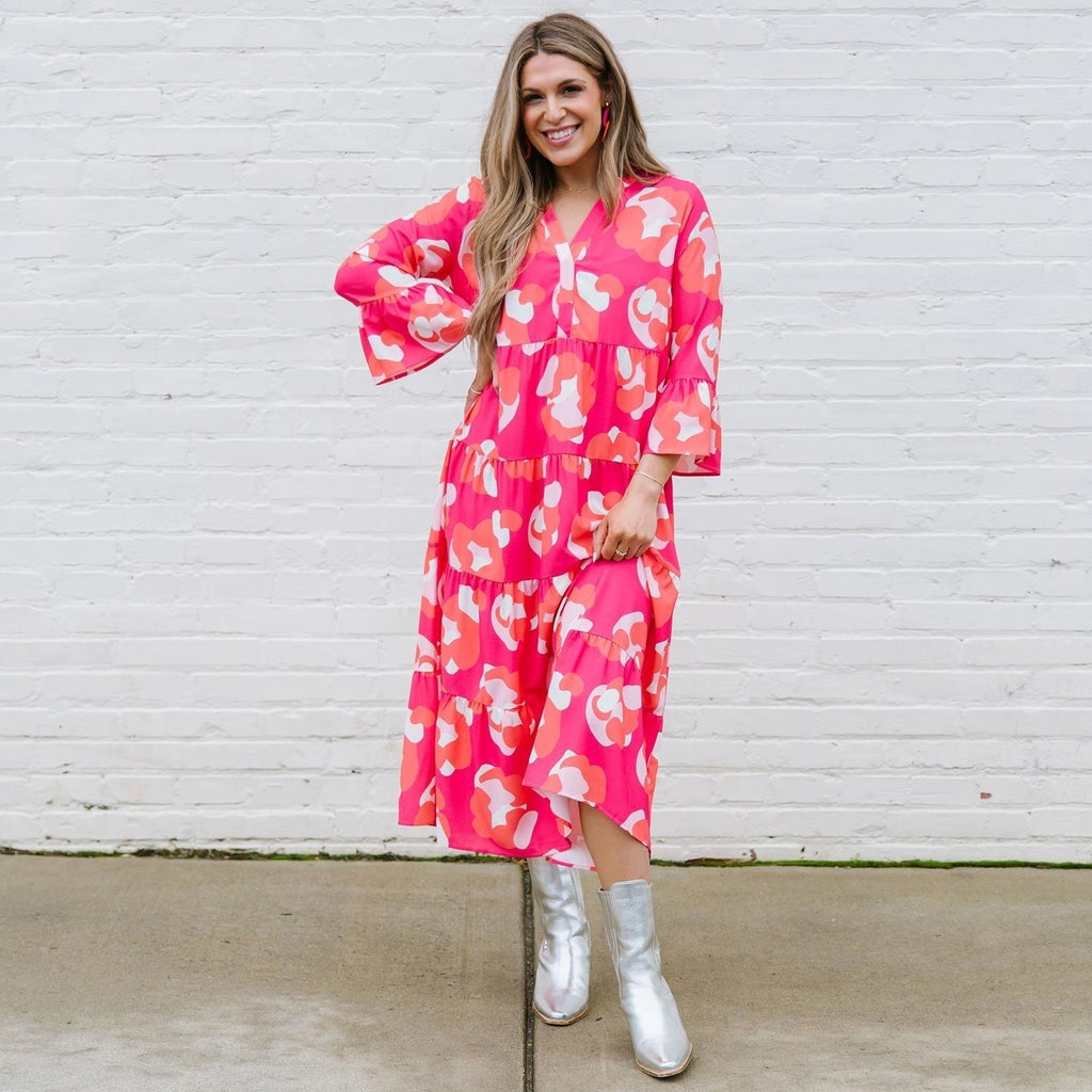 Benette Dress | Spot On Pink