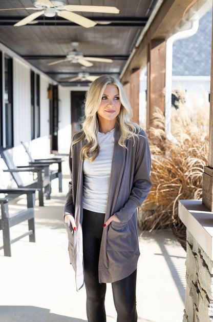 Weekend Brushed Cardigan