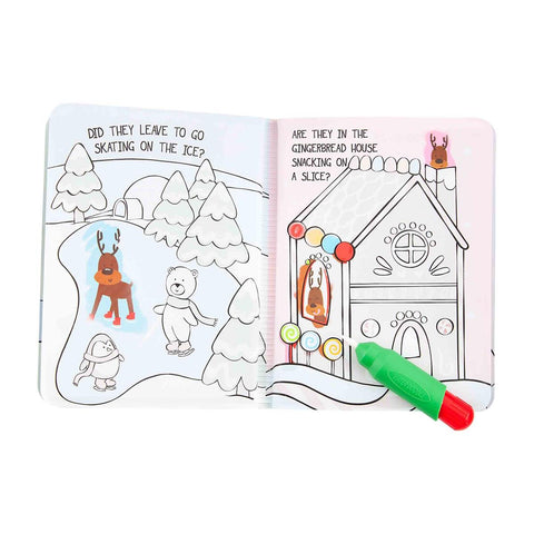 Water-Color Wizard Santa Book