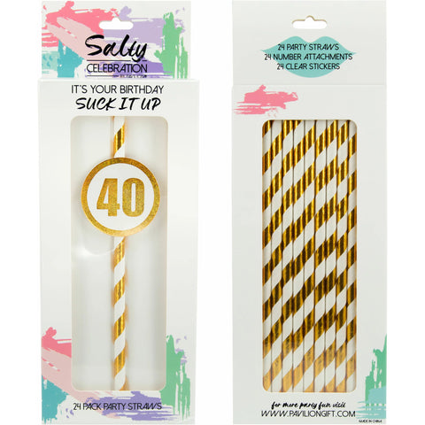Party Straws 24 Pack | 40