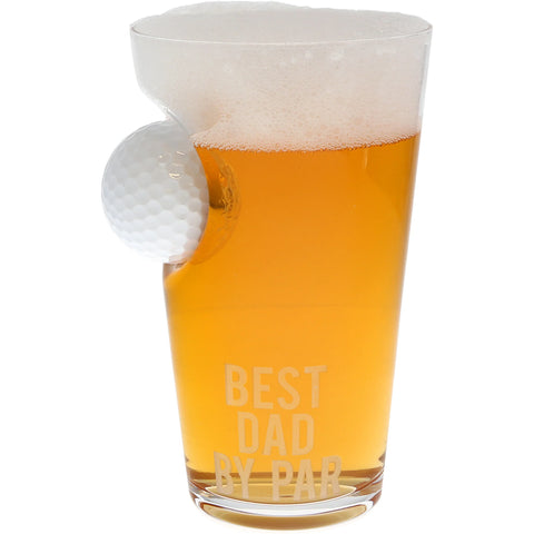 Dad Golf Glass