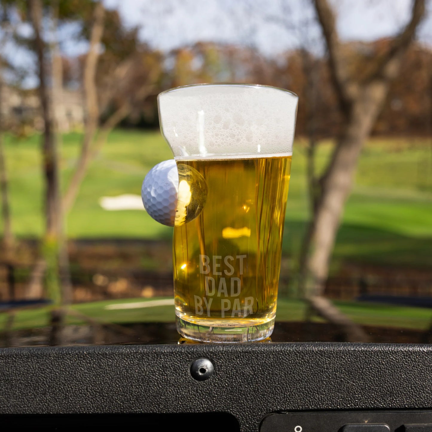 Dad Golf Glass