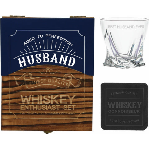 Husband Rocks Glass Gift Set