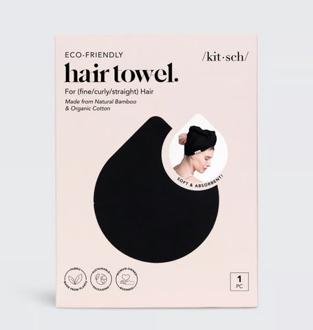 Quick Dry Hair Towel | Black