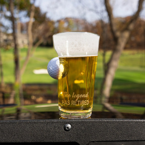Legend Retired Golf Glass