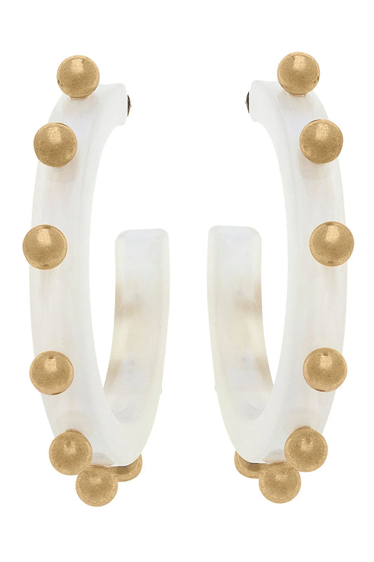 Kelley Hoops | White