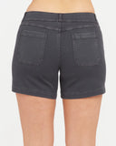 Spanx Twill Shorts 6" | Washed Black