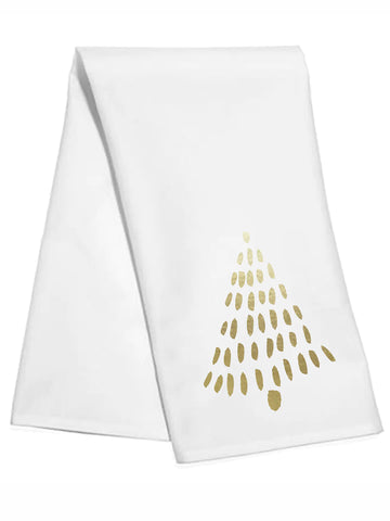 Gold Dash Tree Towel