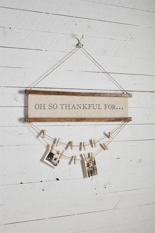Thankful/Holiday Photo Card Holder
