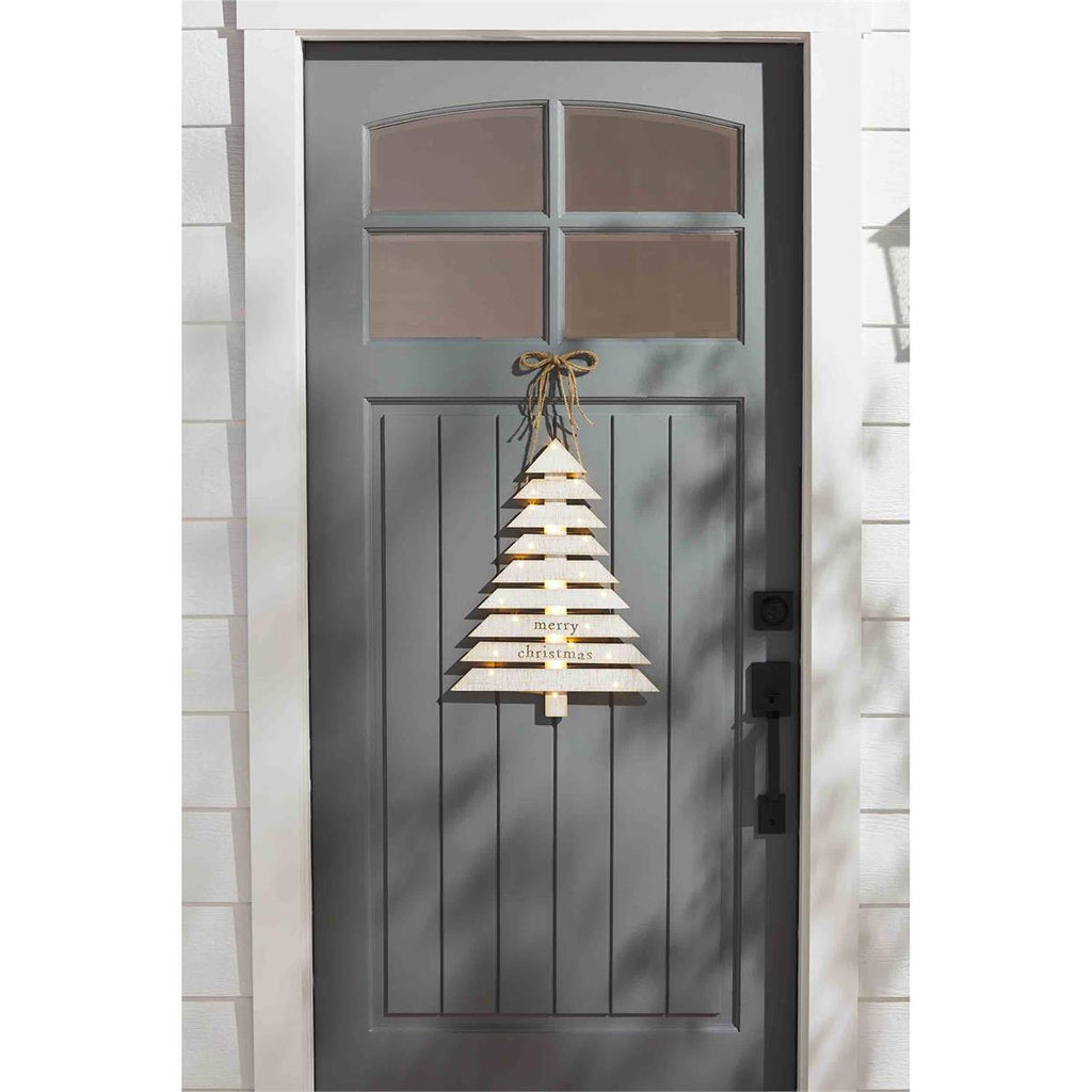 Light-Up Tree Door Hanger