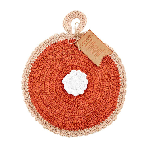 Pie Crochet Pot Holder