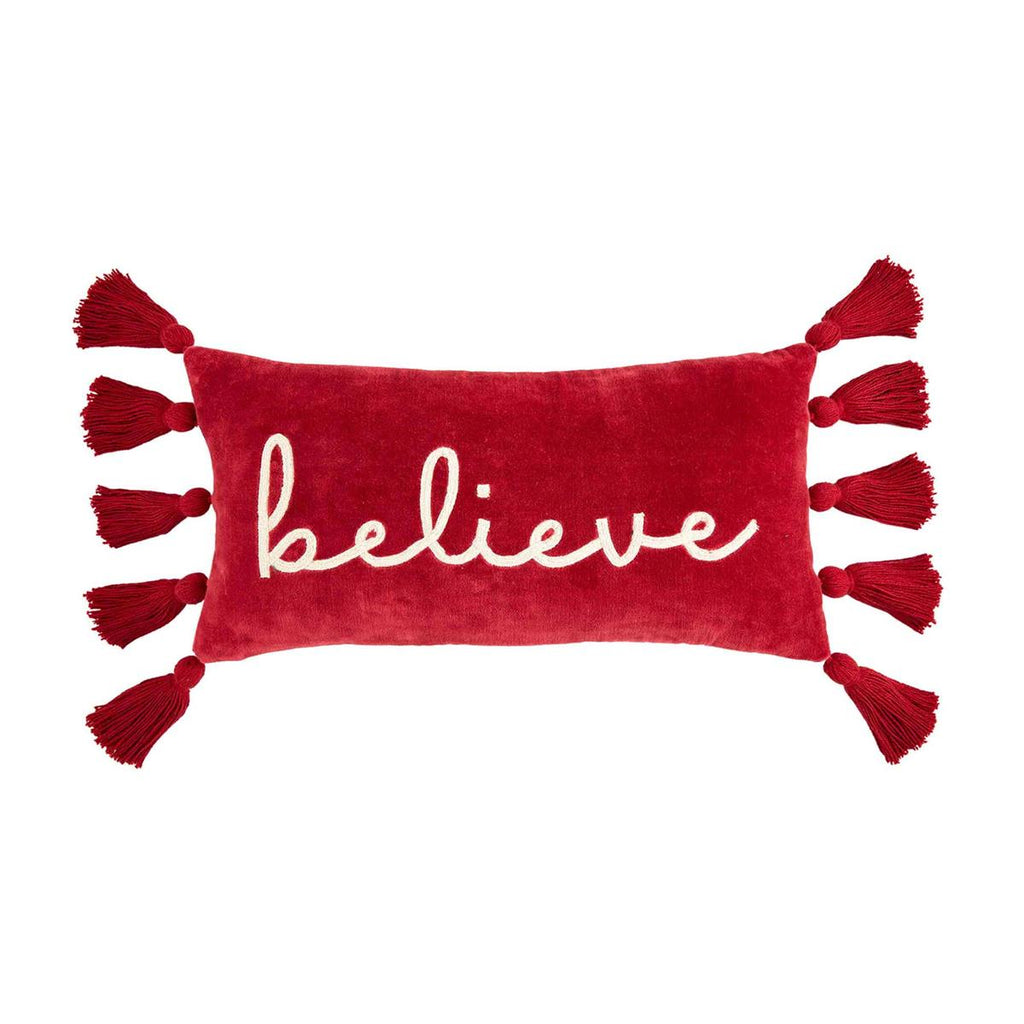Believe Velvet Pillow
