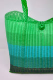 Lilley Line Tote Medium | Ombré in Greens
