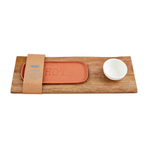 Bread Board Warming Dish Set