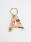 Forever Floral Initial Keychain