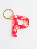 Forever Floral Initial Keychain