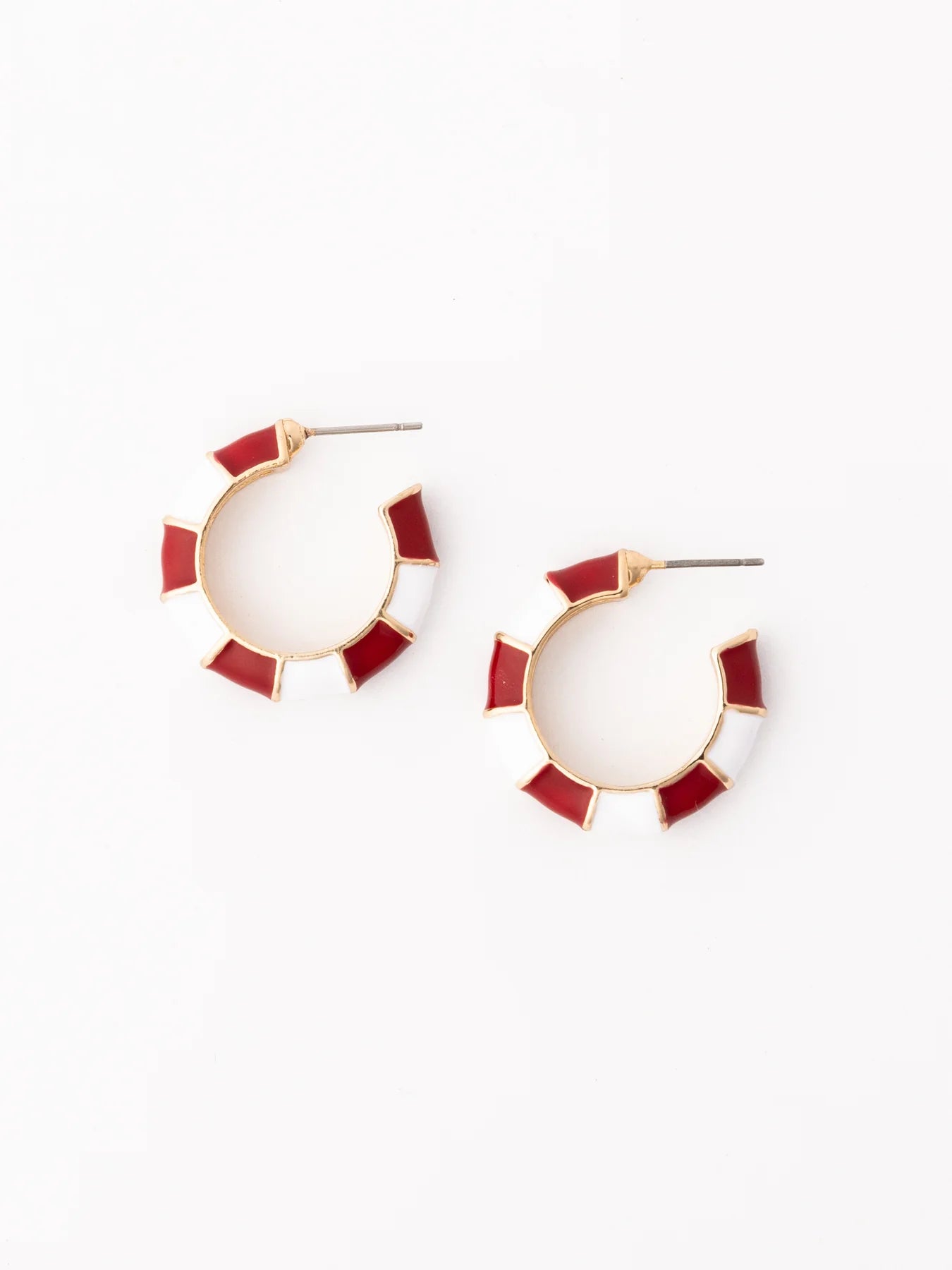 Ashlynn Earrings | Crimson & White